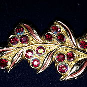 Beads garnet VINTAGE garnet rhinestone CZECHOSLOVAKIA necklace 1960