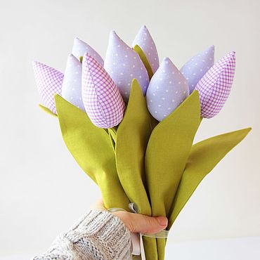 Поделки своими руками: Тюльпаны из ткани - slep-kostroma.ru