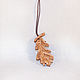 Order Pendant-Amulet made of wood ' Oak leaf '(oak). OakForest Wooden Jewelry. Livemaster. . Pendant Фото №3