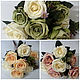 Букет винтажных бархатных роз, Цветы искусственные, Москва,  Фото №1