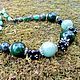Order Green necklace made of jade and agate, decoration made of natural stones. Treasures Of Aphrodite. Livemaster. . Necklace Фото №3