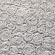 Фатин, вышивка  3D на сетке белые розы, Ткани, Обнинск,  Фото №1