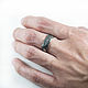 Ring titanium facets with black opal. Rings. asgdesign. My Livemaster. Фото №6