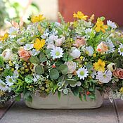 Букет цветов в вазе Татьяна