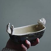 Для дома и интерьера handmade. Livemaster - original item Soap dish. Man Relaxed. Handmade.