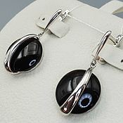 Украшения handmade. Livemaster - original item Silver earrings with rauchtopaz 19 mm. Handmade.
