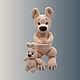 Заказать Вязаная игрушка «Мама Кенгуру и малыш». Myteddy-flower. Ярмарка Мастеров. . Амигуруми куклы и игрушки Фото №3