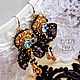 Order Bead earrings Elena, long earrings with bows. LADY-LIZA jewelry shop. Livemaster. . Earrings Фото №3