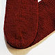 Socks for girls warm, burgundy color / Socks with fur. Socks and tights. izjuminka-. Online shopping on My Livemaster.  Фото №2