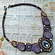 Necklace, bib-necklace with natural stones and crystals. Necklace. ell77777. Online shopping on My Livemaster.  Фото №2
