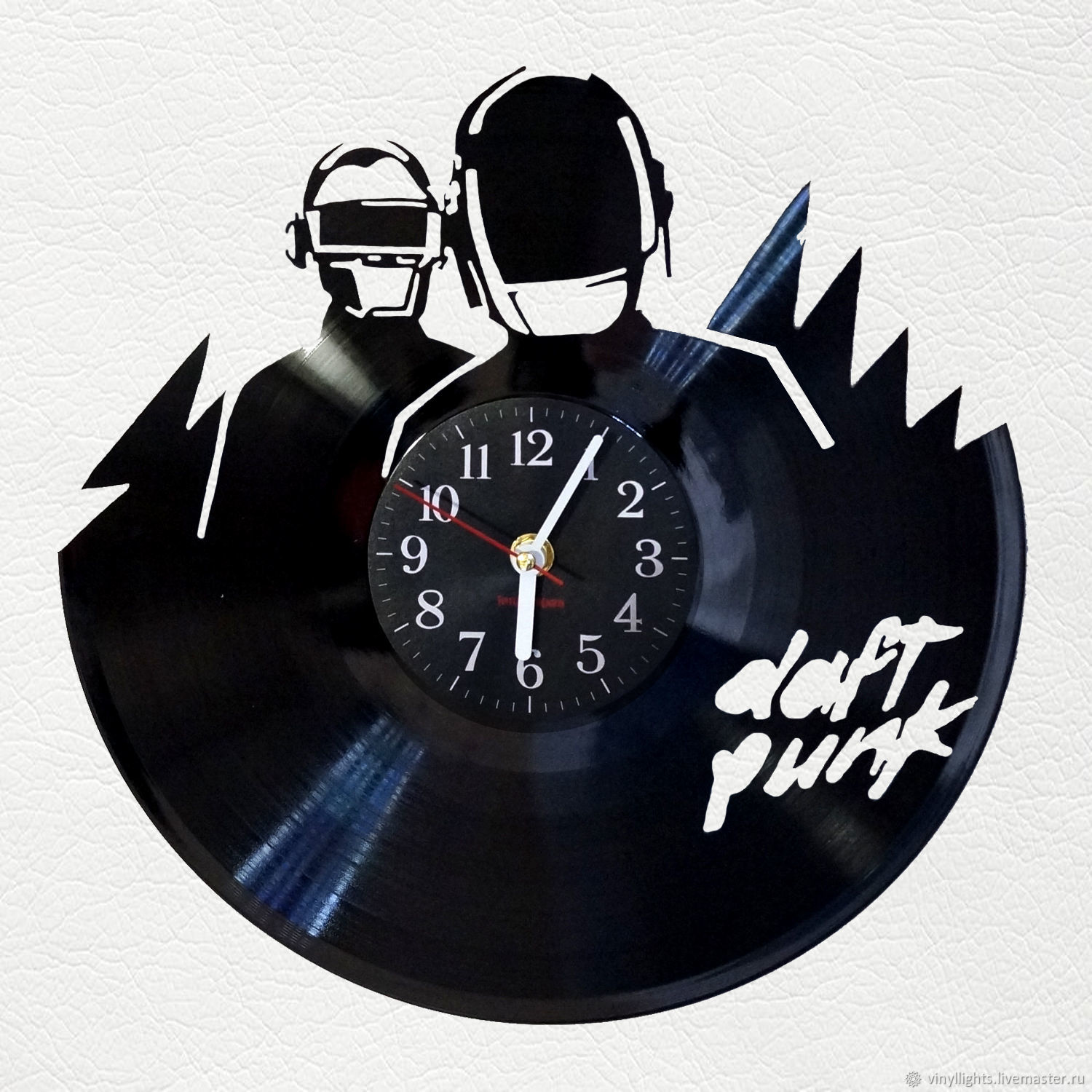 Vinyl Record Wall Clock With Led Lights Daft Punk Kupit Na