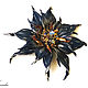Dark blue brooch leather Guiding star. Brooches. flowersstyle (flowersstyle). Online shopping on My Livemaster.  Фото №2
