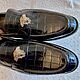 Loafers for men, made of genuine crocodile leather, in black!. Loafers. SHOES&BAGS. Online shopping on My Livemaster.  Фото №2