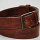 Handmade genuine leather belt. Straps. Blekerman Handmade. My Livemaster. Фото №5
