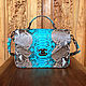 Women's handbag made of python DGBAG, Crossbody bag, Kuta,  Фото №1