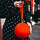 Клатч шарик, клатч шар, клатч из замши. Клатчи. MARCA POLLY. Ярмарка Мастеров.  Фото №6