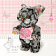 Teddy cat with an embroidered metric for girls. Teddy Toys. Marina Eretnova. Online shopping on My Livemaster.  Фото №2