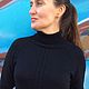 Вязаный кашемировый свитер ОКЛЕНД. Свитеры. IRINASHIROKOVARUSSIA. Ярмарка Мастеров.  Фото №4