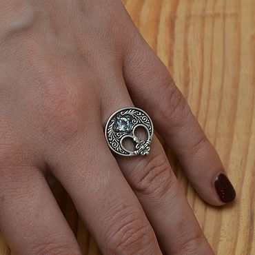 Украшения ручной работы. Ярмарка Мастеров - ручная работа Кольцо Лунница. Handmade.