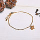 Slim bracelet 'plum Blossom' in gold, Chain bracelet, Moscow,  Фото №1