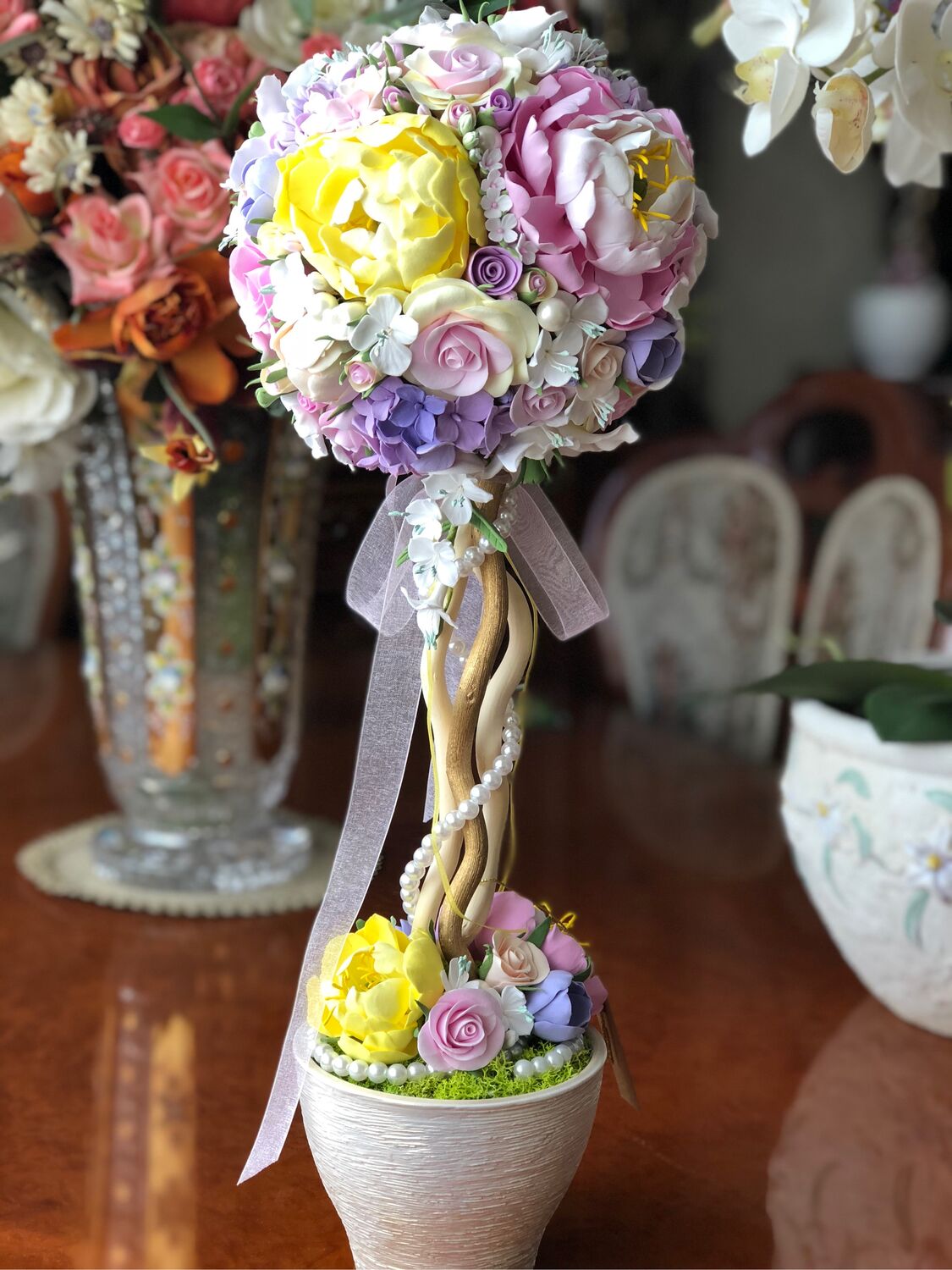 Топиарий, дерево счастья, икебана. в интернет-магазине на Ярмарке ...