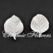 Материалы для творчества handmade. Livemaster - original item Silicone mold (weiner) of hydrangea leaves. Handmade.