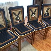 Чехлы на стулья «Кошек много не бывает»