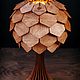 Настольный деревянный светильник Астеко махагон, лампа из дерева. Настольные лампы. Деревянные светильники Woodshire (woodshire). Ярмарка Мастеров.  Фото №5