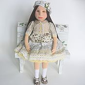 Кукла текстильная  WHITE & BLACK. Интерьерная кукла
