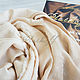 Beige knitted-linen blend base scarf, Scarves, Moscow,  Фото №1
