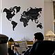Заказать Карта мира на стену Сountries BLACK. SWD: часы|карты мира|панно на стену. Ярмарка Мастеров. . Карты мира Фото №3