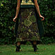Simple wraparound jacquard skirt «Jardin». Skirts. mongolia. My Livemaster. Фото №4