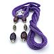 Lariat 'Lady', lilac color, bead harness. Lariats. Beaded jewelry. My Livemaster. Фото №6