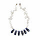 Quartz necklace, blue necklace, elegant handmade necklace, Necklace, Moscow,  Фото №1