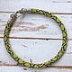 Lime Python Bead Harness. Necklace. Natalya | Handmade jewelry  |. My Livemaster. Фото №6