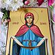 The Intercession of the Most Holy Theotokos .Handwritten icon on gold. Icons. svetmiru. Online shopping on My Livemaster.  Фото №2