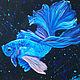  Синяя рыбка, Картины, Дедовск,  Фото №1