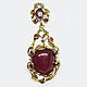 The author's pendant is a 925 silver pendant with natural rubies, Pendants, Moscow,  Фото №1