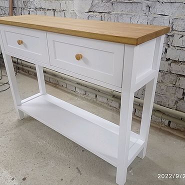 Мебель ручной работы. Ярмарка Мастеров - ручная работа Консоль из массива. Handmade.