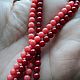 Genuine coral 4mm beads, 2 colors of thread 20cm, Beads1, Zheleznodorozhny,  Фото №1