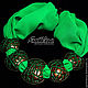 Necklace green green (133) designer jewelry. Necklace. Svetlana Parenkova (parenkova). Online shopping on My Livemaster.  Фото №2