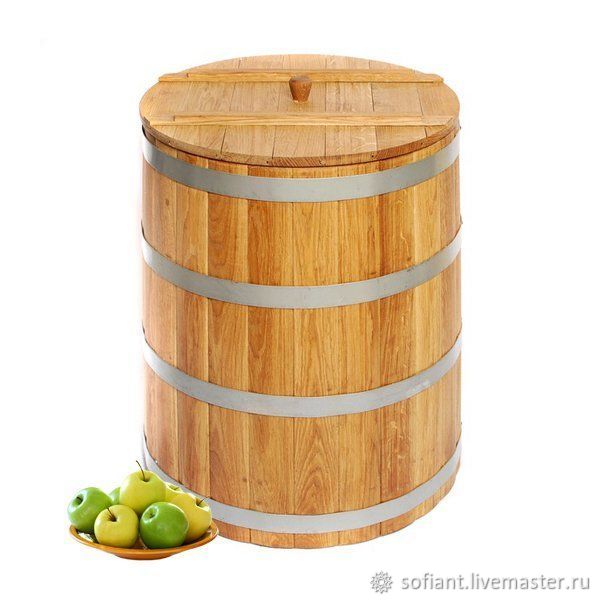 Бочка для засолки дубовая 80 л. Люкс в интернет магазине. Купить в Санкт-Петербу