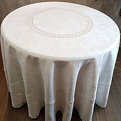 Для дома и интерьера handmade. Livemaster - original item Tablecloth large diameter linen 