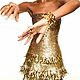 Золотое платье из пайеток с декором. Платья. Dress2Impress (elenarhamore). Интернет-магазин Ярмарка Мастеров.  Фото №2