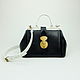 Bag leather women's Secret B&W, bag to buy, stylish bag, Valise, Dubna,  Фото №1