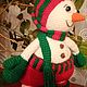 Снеговик Гномус, Амигуруми куклы и игрушки, Могилев,  Фото №1