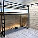 Кровать чердак в стиле лофт из массива хвойных пород. Кровати. EasyLOFT. Интернет-магазин Ярмарка Мастеров.  Фото №2