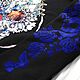 Order Winter sweatshirt with hand embroidery painted skull velvet patterns. Karina-bro. Livemaster. . Sweatshirts Фото №3