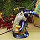 Christmas tree toy Christmas porcelain Christmas tree toy Stargazer magician. Christmas decorations. Christmas Art. Online shopping on My Livemaster.  Фото №2