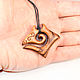 Pendant-Amulet made of wood 'Manta' (zebrano). Pendant. OakForest Wooden Jewelry. My Livemaster. Фото №6